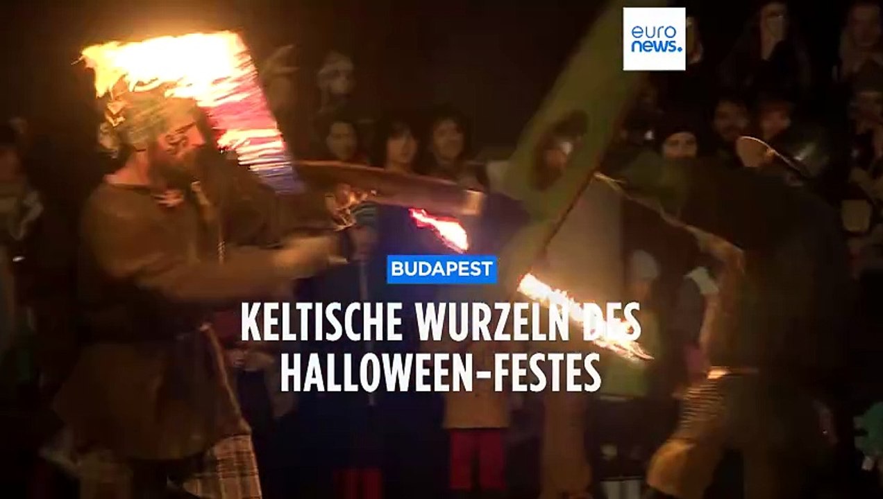 Kürbisse und Feuer: Ungarn feiern keltisches Halloween-Fest
