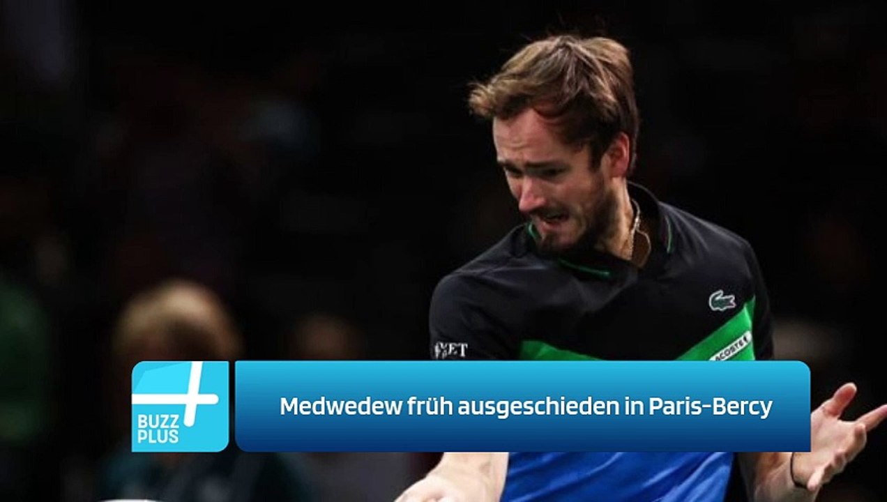 Medwedew früh ausgeschieden in Paris-Bercy