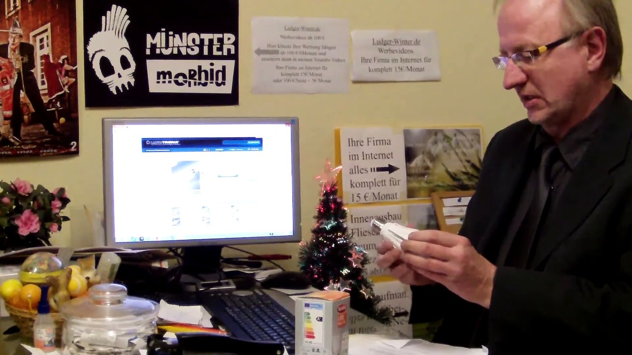 Energiewende  LED Lampen unter 800 Lm Lumen nicht kaufen sonst ist es zu dunkel - Kopie