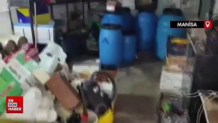 Manisa’da sahte içki operasyonu