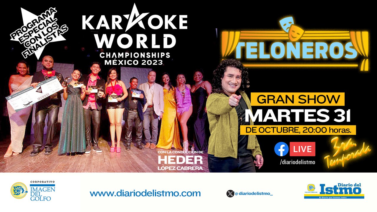 #Teloneros  Invitados Finalistas Karaoke World Championships México 2023  Con Heder López