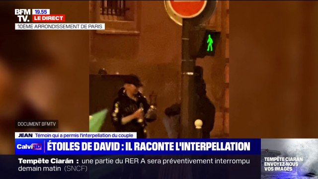 Étoiles de David taguées: un témoin qui a permis l'interpellation d'un couple de Moldaves raconte avoir vu une femme dessiner des étoiles de David