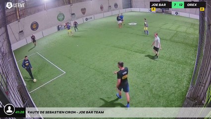 Faute de SEBASTIEN CIRON - JOE BAR TEAM