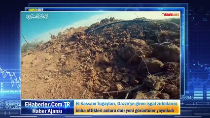 Download Video: El Kassam Tugayları, abluka altındaki Gazze Şeridi'nin kuzeyindeki Beyt Hanun bölgesinde İsrail'e ait 2 tankı imha etti.