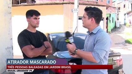 Atirador mascarado: três pessoas baleadas em Jardim Brasil