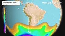 Baja segregada cruza por Chile dejando chubascos y posibilidad de tormentas eléctricas