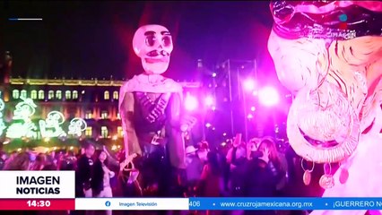 Así luce la ofrenda monumental en el Zócalo de la CDMX