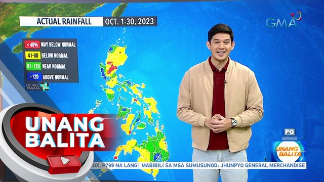 Maraming lugar sa bansa, nakaranas ng sapat na ulan nitong October; Isa o dalawang bagyo, inaasahang mamumuo o papasok sa PAR ngayong November - Weather update today as of 6:22 a.m. (November 2, 2023) | UB