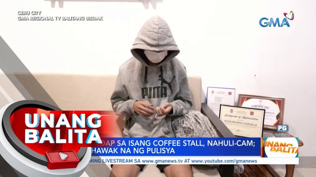 Panghoholdap sa isang coffee stall, nahuli-cam; 2 suspek, hawak na ng pulisya | UB