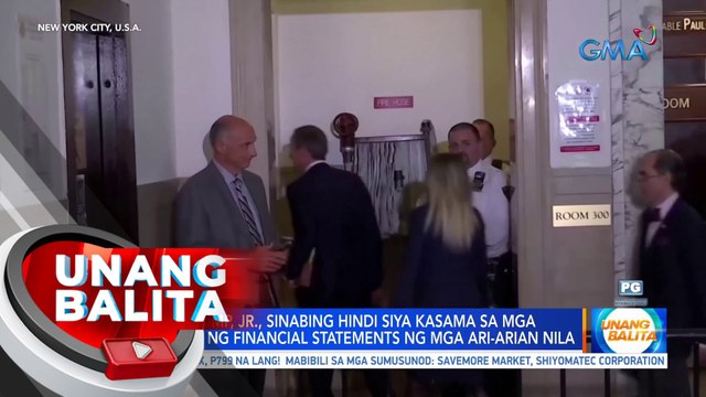 Donald Trump, Jr., tumestigo sa fraud case nila ng amang si dating US Pres. Donald Trump | UB