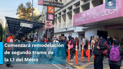 Cerrarán tramo de Isabel La Católica-Observatorio de Línea 1 del Metro por remodelación