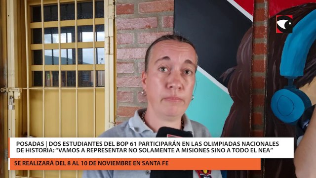 Posadas | Dos estudiantes del BOP 61 participarán en las Olimpiadas Nacionales de Historia: “Vamos a representar no solamente a Misiones sino a todo el NEA”