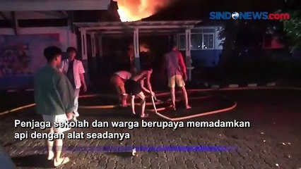Api Berkobar Hebat, Hanguskan Gedung TK dan SD Sumbangsih di Pancoran