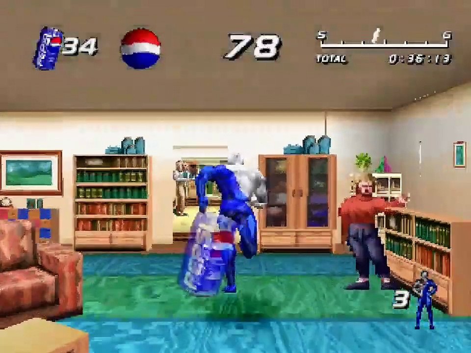 Pepsiman PS1 dalam tong