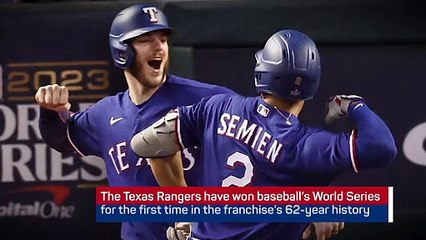 Breaking News: Rangers win first ever World Series