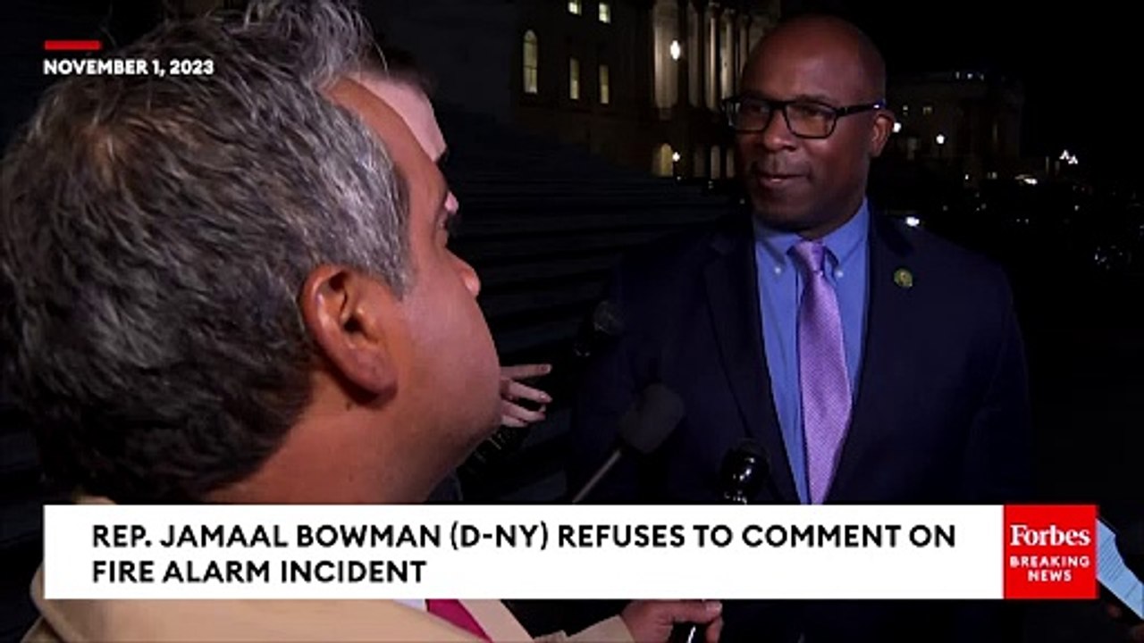 Watch What Happens When A Reporter Tells Jamaal Bowman He 'Wasn't Straight' About Fire Alarm Story