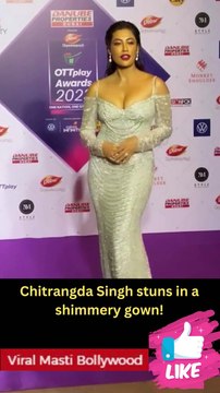 Chitrangda Singh stuns in a shimmery gown!