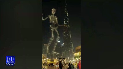 Esqueleto enorme invadió Dubái
