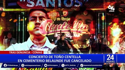 Download Video: Comas: cancelan concierto de “Toño Centella” tras denuncia de Panamericana