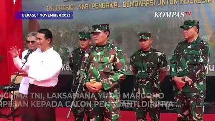 Di Depan KSAD Agus, Panglima TNI Yudo Margono Ungkap Pesan untuk Pengganti Dirinya