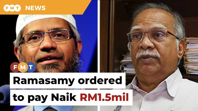 Ramasamy ordered to pay Zakir Naik RM1.5mil for libel