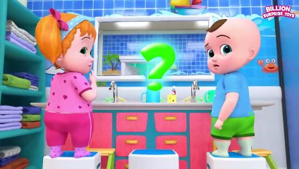 Baby is brushing all wrong! But Johny and Dolly are here to teach! Educational Kids Video