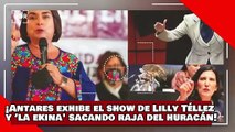 ¡VEAN! ¡Antares exhibe show de la meretriz Lilly Téllez y ‘ekina Kaballán’ sacando raja del huracán!