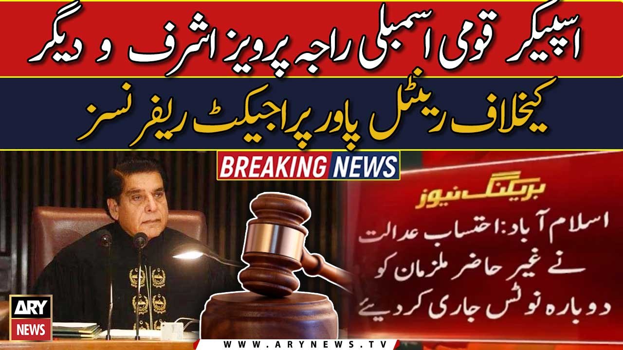 Rental Power Project Reference against Raja Parvez Ashraf and others ...