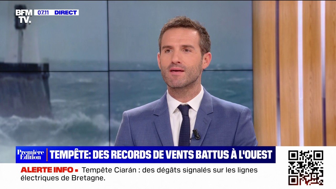 Tempête Ciaran: une vague de plus de 20 mètres mesurée au large de Brest