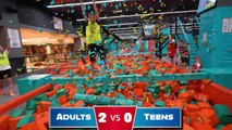 Teens vs Adults EXTREME Trampoline Park Challenge_720p