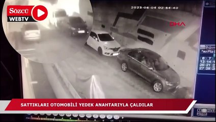 Sattıkları aracı yedek anahtarıyla çaldılar
