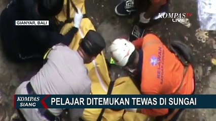 Seorang Pelajar di Gianyar Bali Ditemukan Tewas di Sungai Cangkir