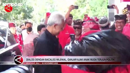 Ganjar Ajak Anak Muda Terjun ke Politik dalam Acara Dialog Terbuka