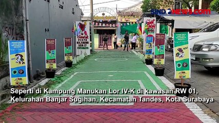 Meriahkan Piala Dunia U-17, Warga Surabaya Percantik Kampung Bertema Sepak Bola