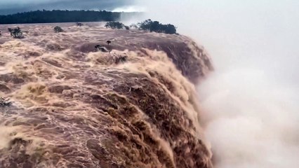 ASÍ SE VE LA FURIA DE LAS CATARATAS DEL IGUAZÚ