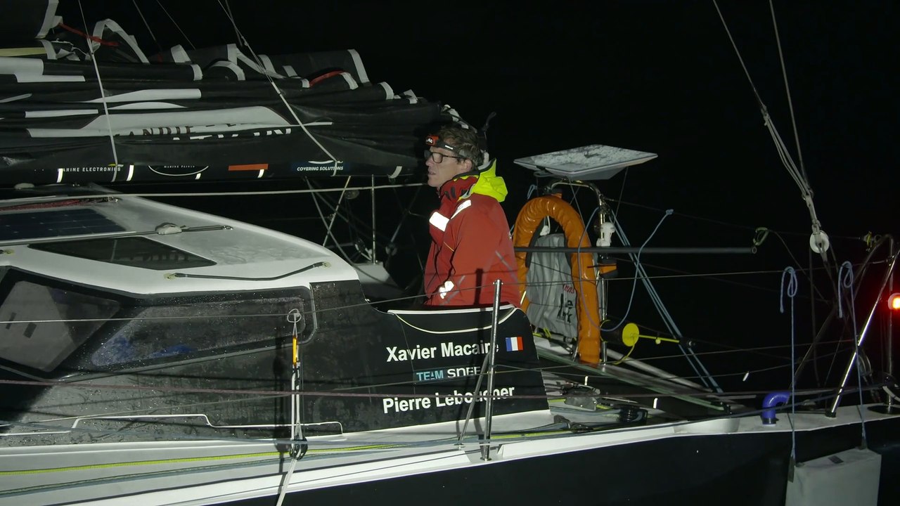Transat Jacques Vabre Normandie Le Havre 2023 : MARDI 31102023_ARRIVEE_PONTONS_ITVS XAVIER MACAIREPIERRE LEBOUCHER - GROUPE SNEF