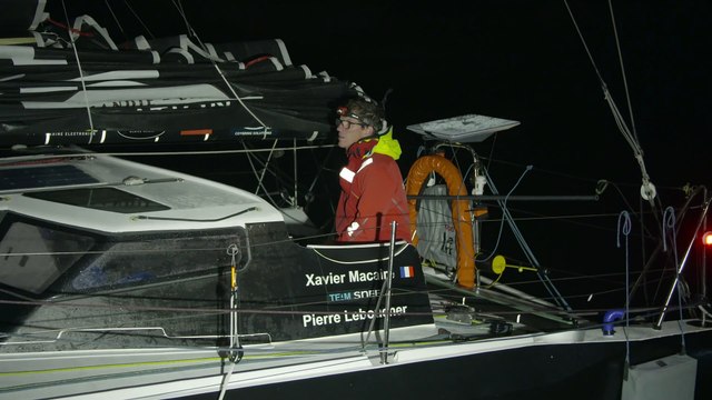 Transat Jacques Vabre Normandie Le Havre 2023 : MARDI 31102023_ARRIVEE_PONTONS_ITVS XAVIER MACAIREPIERRE LEBOUCHER - GROUPE SNEF