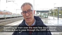 GWR trains cancelled because of Storm Ciaran
