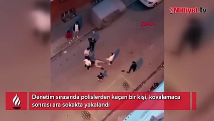 Polisten kaçarken yakalandı! Sebebi sonradan anlaşıldı