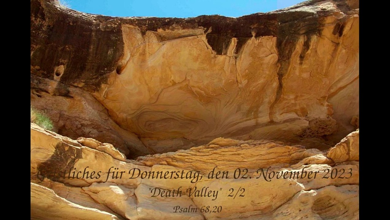 Geistliches für Donnerstag, den 02. November 2023