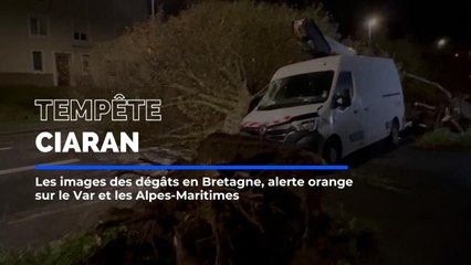 Tempête Ciaran : les images de son passage en Bretagne