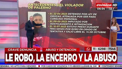 Entró a robar a una panadería y abusó sexualmente de la empleada