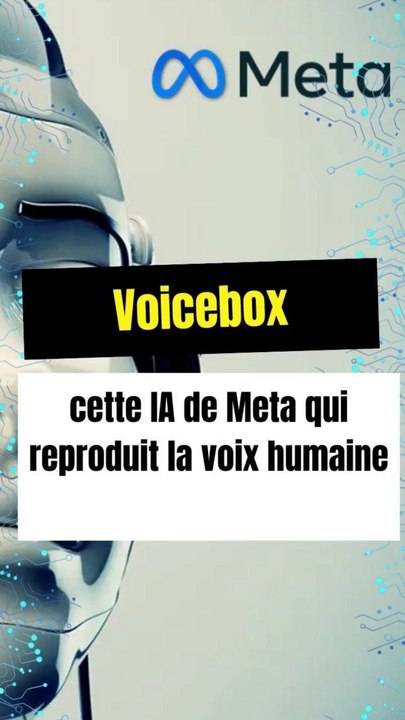 Voicebox : cette IA de Meta qui reproduit la voix humaine