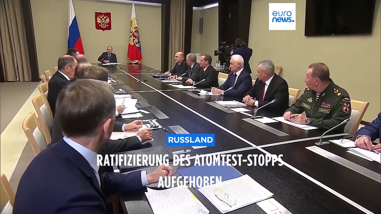 Verbot für Atomwaffentests: Russland hebt Ratifizierung auf