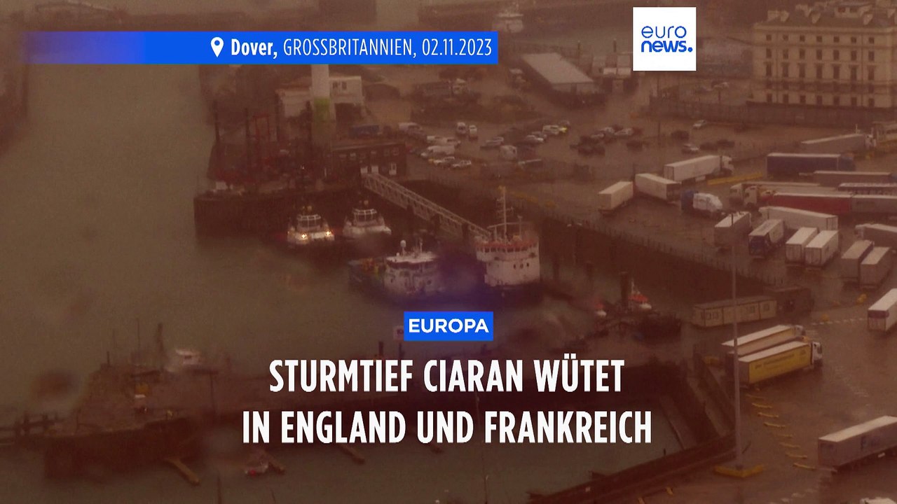 Sturmtief Ciaran: Heftige Winde ziehen über Frankreich und den Süden Englands