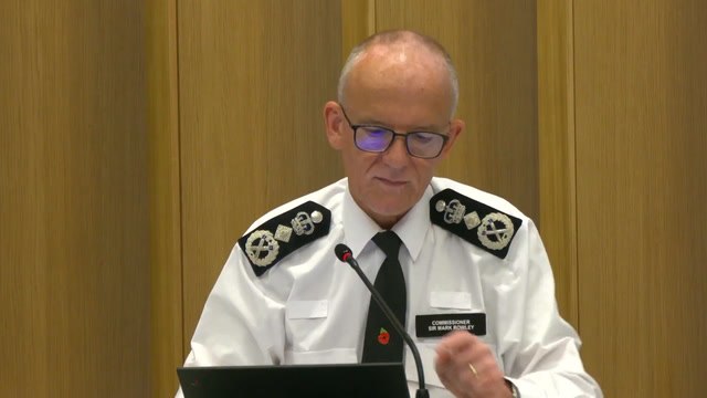 Susan Hall asks Mark Rowley how many officers have been redeployed because of the recent protests