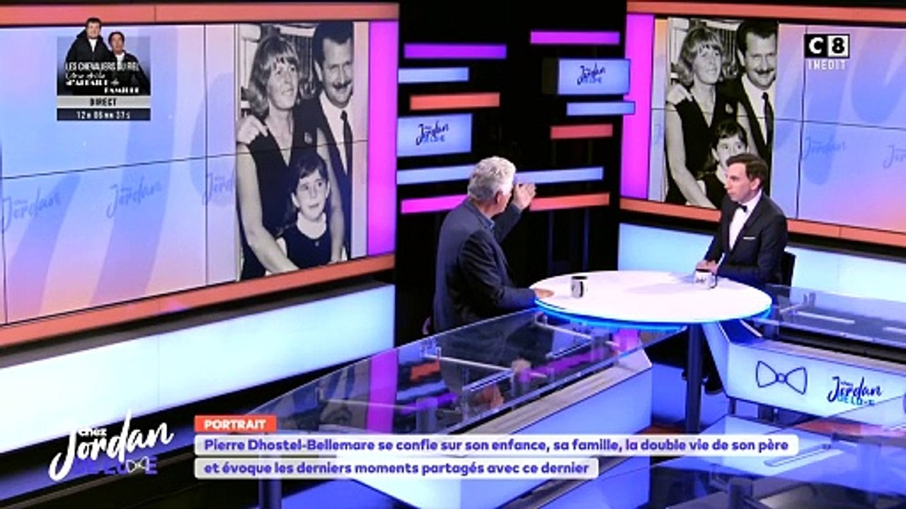 Pierre Dhostel se confie sur la double vie qu'a menée pendant 12 ans son père Pierre Bellemare dans "Chez Jordan", C8