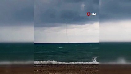 Antalya açıklarında korkutan hortum