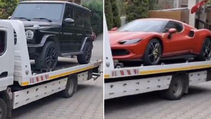 Polat çiftine ait araçlar emniyete götürülüyor