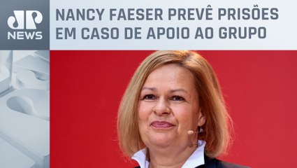 Ministra do Interior da Alemanha anuncia “proibição total” do grupo Hamas; saiba detalhes